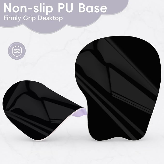 Ergonomic Mouse Pad,Non Slip Mousepad Wrist Rest Support for Office, Computer, Laptop & Mac(A-Grey)
