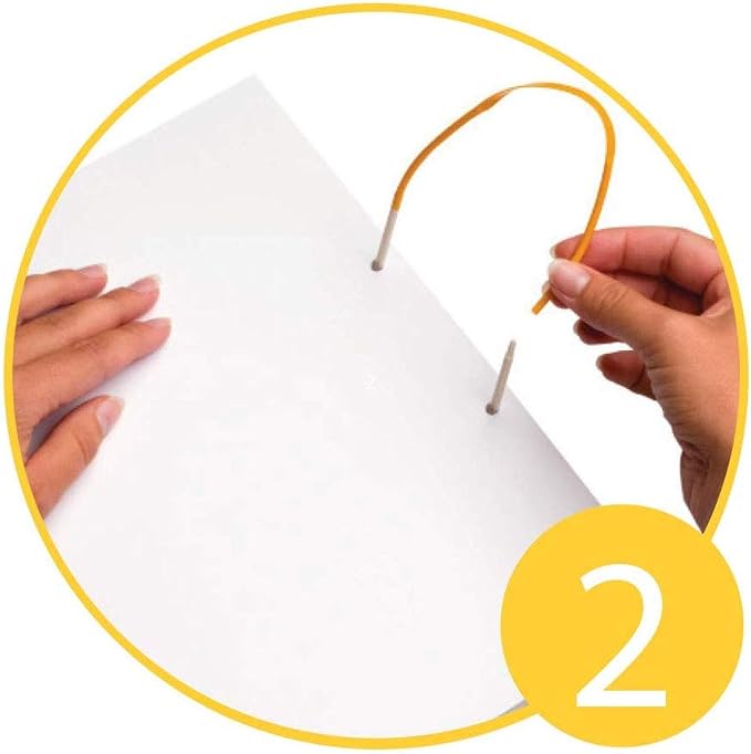 Jalema File Folder Clip Fasteners, Self-Adhesive, 2-Inch Capacity, 50 Pack | Self-adhesive plastic fasteners for file folders, 2-inch capacity, helps organize and secure documents, yellow, pack of 50