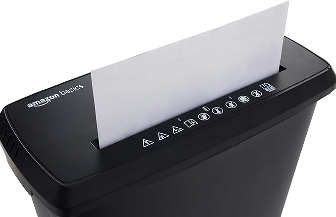 Amazon Basics Paper Shredder Lubricating Sheets for Cleaning and Sharpening Blades, 12-Pack