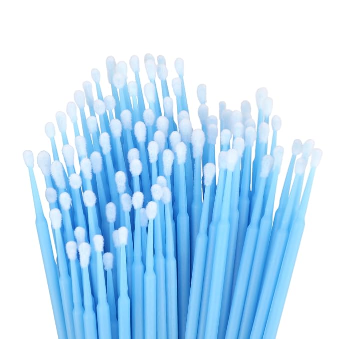 G2PLUS 500PCS Cotton Swabs, Disposable Micro Applicators Brush for Makeup and Personal Care Cosmetic Brush, Micro Swabs for Eyelash Extensions, Nails, Eyeliner (Head Diameter: 2.5mm/0.098'') | Cotton Tips, 2.5 mm / 0.098 in Diameter, Single Use for Eye...