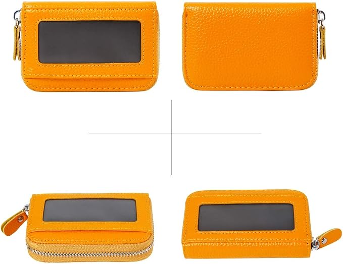 Women's RFID Blocking 12 Slots Credit Card Holder Leather Accordion Wallet