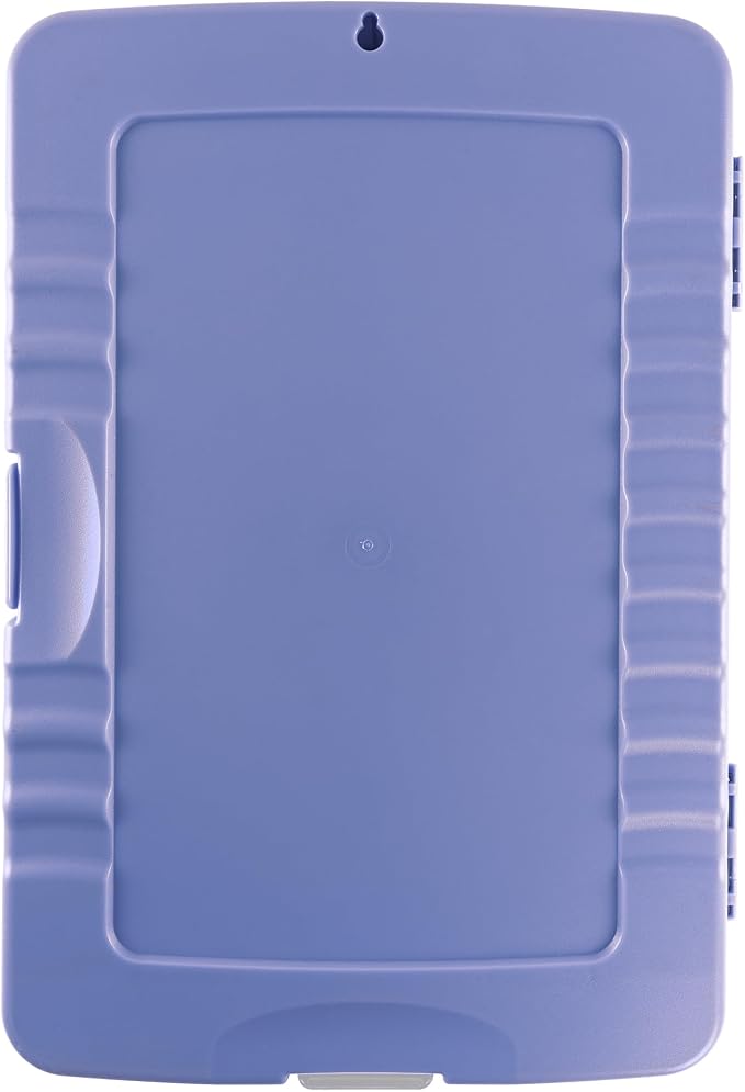 Super Z Outlet Slim Plastic Nursing RN Style Lightweight Coaches Clipboard with Open Foldable Storage, Classroom Teacher College Size (9.5" x 14") (Lavender, 9.5" x 14")