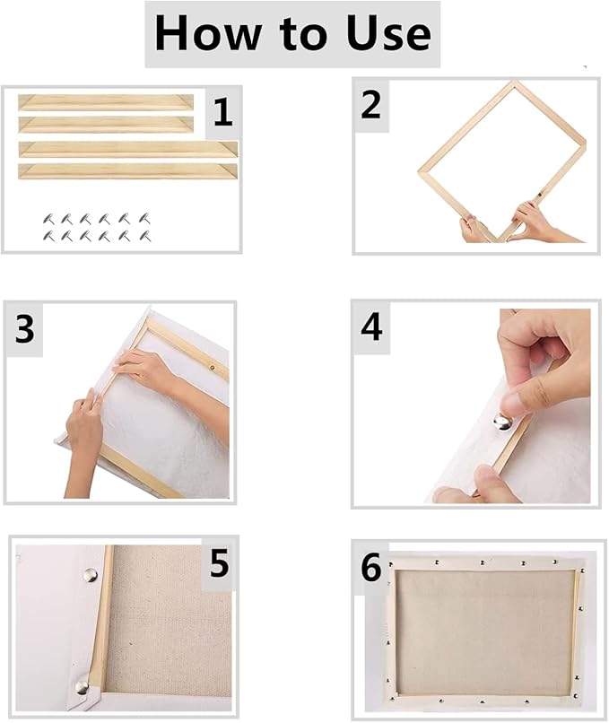 2PCS Wooden Frame DIY Picture Frames Art Suitable for Home Decor Painting Digital Diamond Drawing Paintings, Display Pictures 16x16 picture frames for wall (2PCS-40 * 40CM)