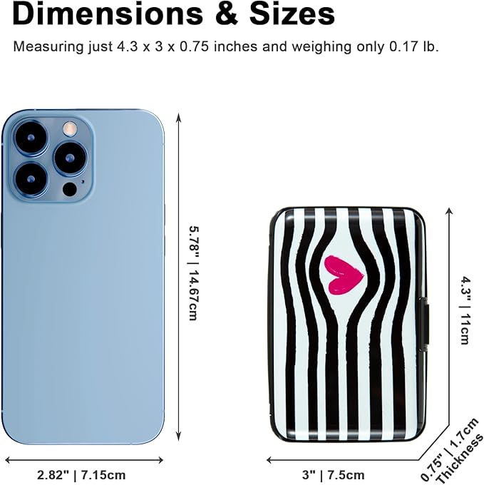 Credit Card Holder Small RFID Blocking Wallet Business Metal Slim Mini Aluminum Hard Case for Women Men