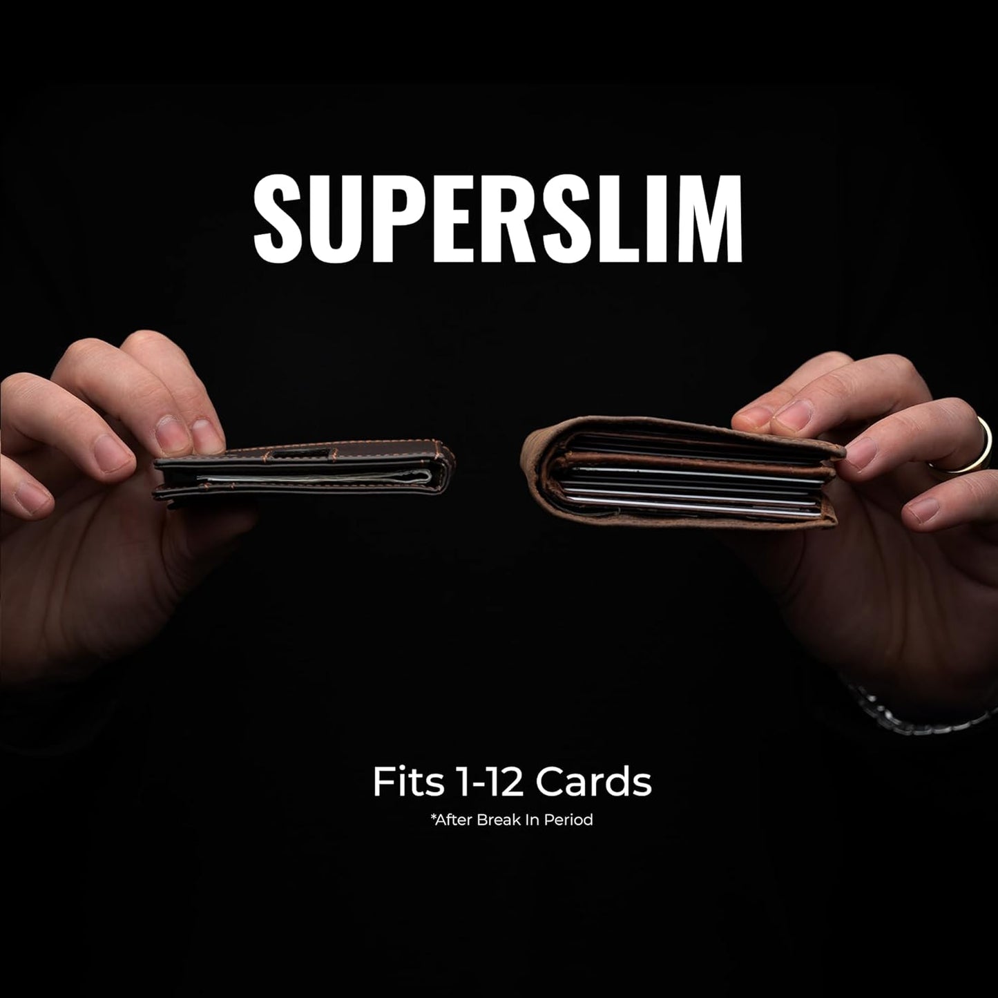 Kings Loot Money Clip Slim Minimalist Wallet for Men – RFID Blocking Leather Design with Money Clip – Front Pocket Bifold Holds 12 Cards – Stylish & Compact Wallets (Camo Black)