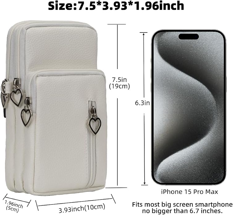 Small Crossbody Bag for Women - Mini Phone Purses with Crossbody Strap and Wallet - Nylon Arm Bag