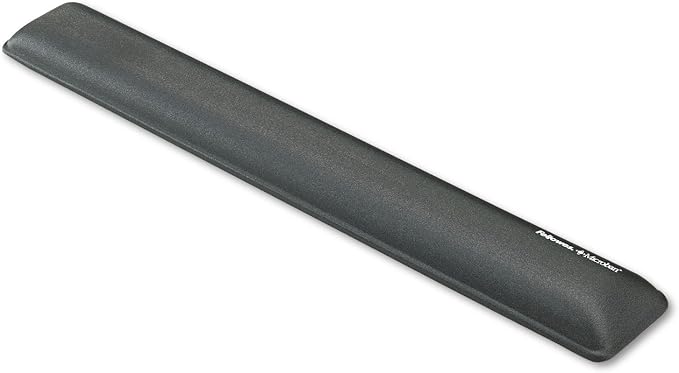 Fellowes Gel Wrist Rest with Microban Product Protection, Graphite (9175301)