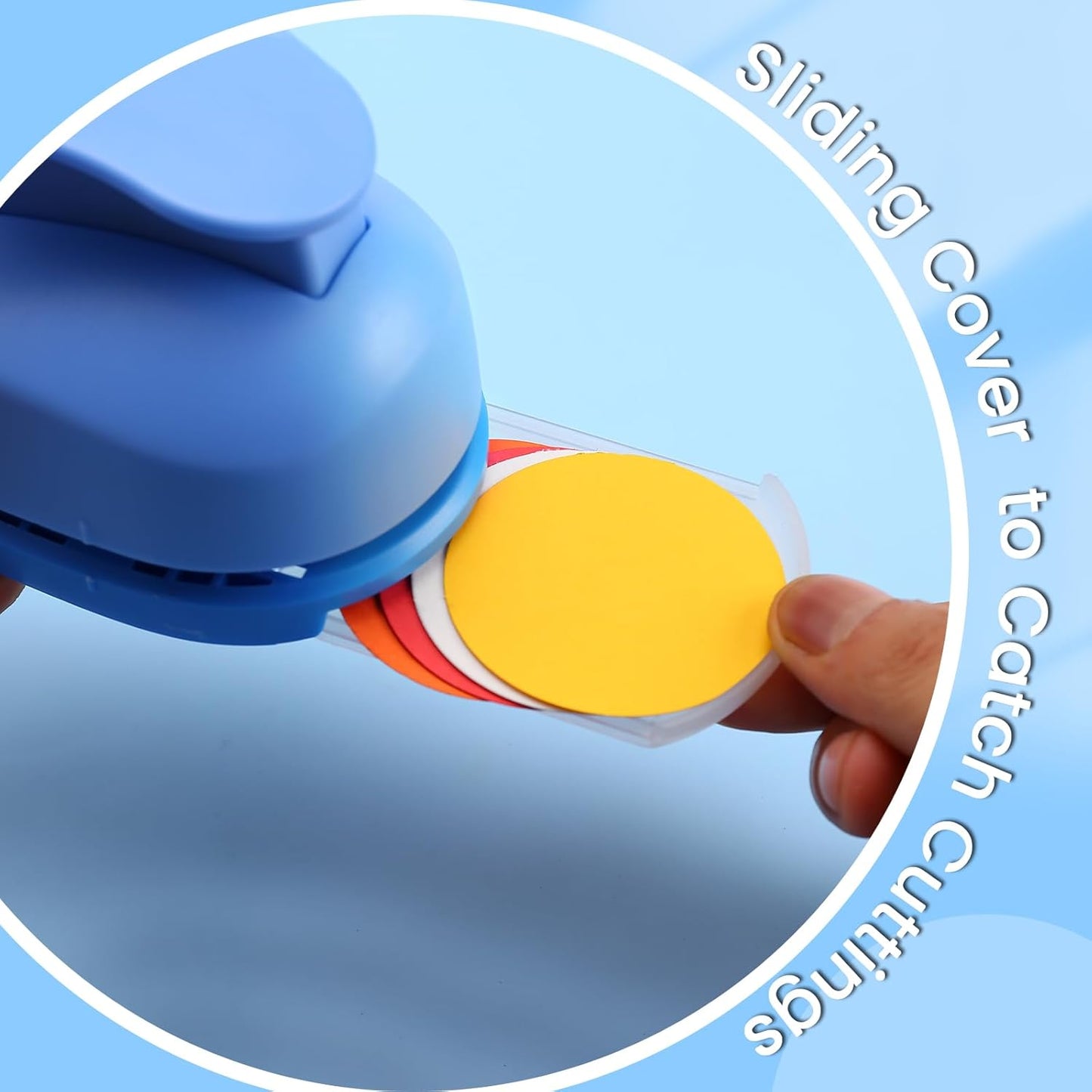 LOONENG 5/8 Inch Circle Paper Punch - Create Perfect Circles for Handmade Craft Projects - Ideas for Scrapbooking, Card Making, DIY Photo Albums, Gift Tags, Homemade Confetti