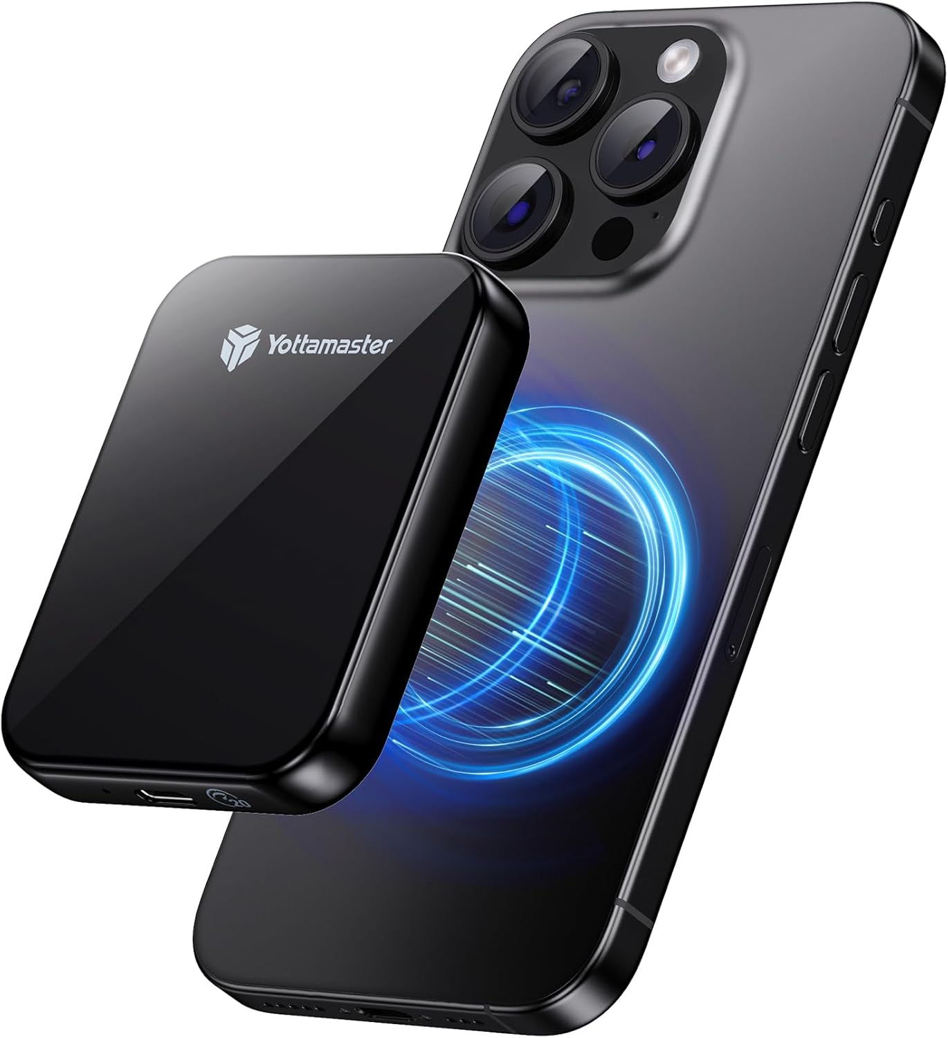 Yottamaster 2TB Magnetic External SSD, Up to 2000MB/s USB 3.2 Gen 2x2 Portable Solid State Drive, Supports 4K ProRes HDR Compatible with iPhone 16/15 Pro Max, Smartphone, Tablet, Laptop - PF20