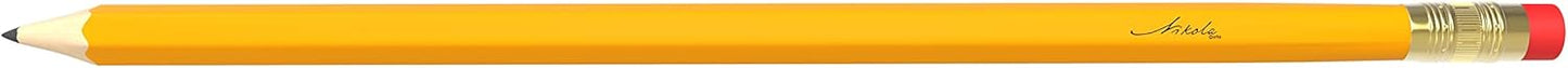 Bulk 650 Pack Premium Pre-Sharpened #2 HB Pencils USA Standard Wood Cased Graphite With Erasers