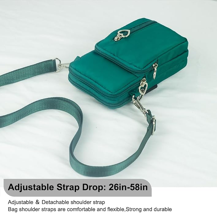 Small Crossbody Bag for Women - Mini Phone Purses with Crossbody Strap and Wallet - Nylon Arm Bag