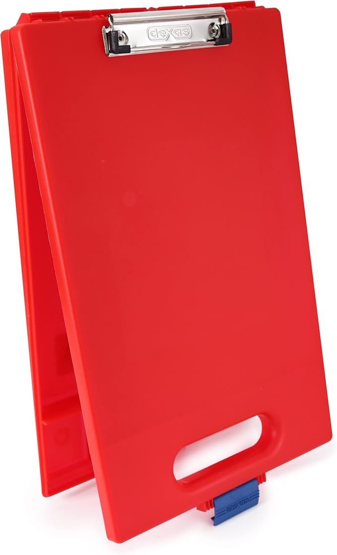 Dexas Clipcase Storage Clipboard with Handle, Red