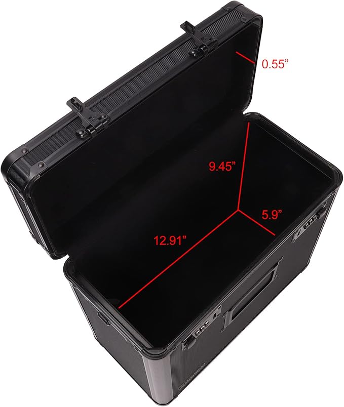 Vaultz File Organizer Storage Box - 14 x 7 x 12.19 Inch Letter Size, Portable Locking Storage Totes with Dual Combination Locks for Filing Office Documents - Super Tactical | Dual combination locks for security, portable design for filing office docume...