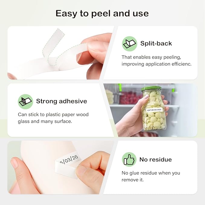 Compatible with Brother P Touch TZe-231 Label Maker Tape, 12mm 0.47” Laminated White 1/2" TZ Tape for PT D210 D220 H110 P710BT, Black on White 4-Pack Label KINGDOM TZE231
