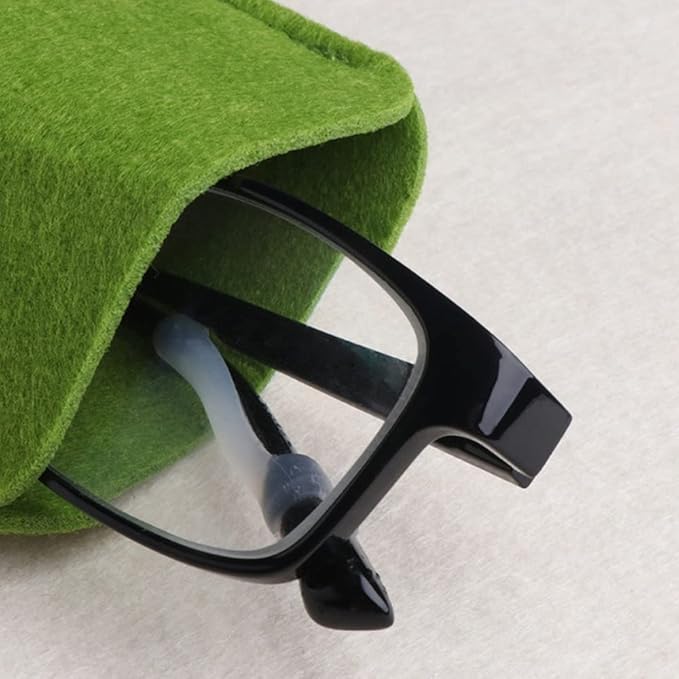 7 Pcs Soft Felt Slip In Eyeglass Cases Portable Travel Glasses Pouch for Men Women