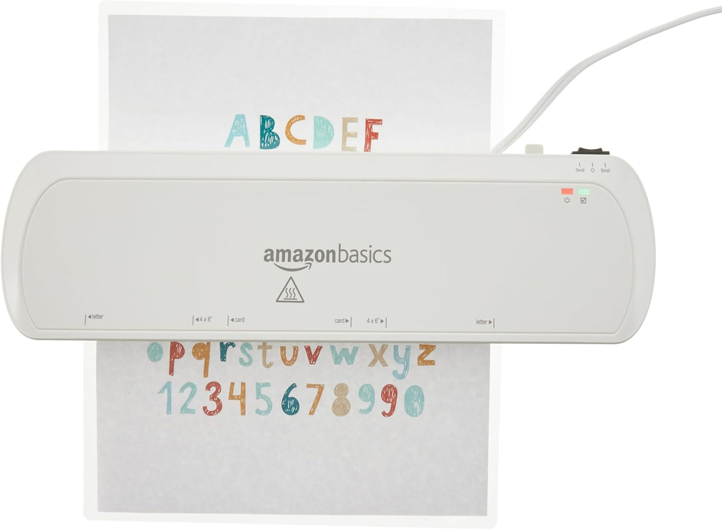 Amazon Basics Clear Thermal Laminating Plastic Paper Laminator Sheets, 9 x 11.5-Inch, 200-Pack, 3mil