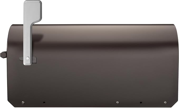 Architectural Mailboxes Sequoia Galvanized Steel Post Mount Mailbox, Compatibility Code G, 5560RZ-SR, Rubbed Bronze, Large Capacity | Galvanized steel build for outside with rust-resistant powder-coat finish and a magnetic door closure. USPS approved.