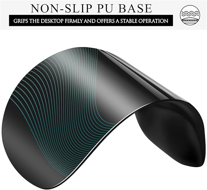 JIKIOU Ergonomic Mouse Pad with Gel Wrist Rest 2 Pack, Portable Small Black | Upgraded-Prevent Gel Leakage, Ergonomic Design for Pain Relief, Cooling Gel filled, Smooth Lycra Surface, Non-Slip PU Base
