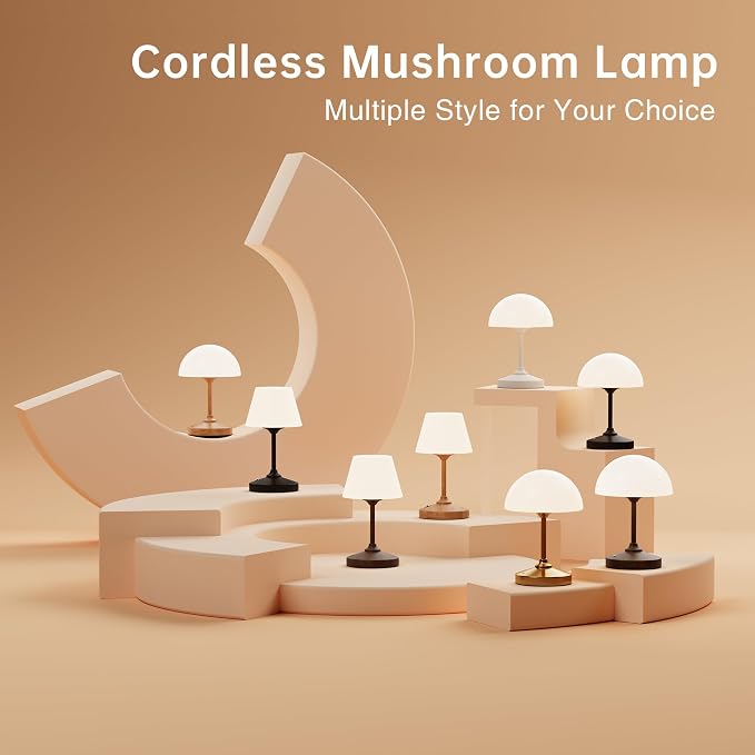 Table Lamp Cordless Lamp,Outdoor Waterproof Shower Lamp,5000mAh Rechargeble Battery Operated Lamps Dimmable Touch Desk Lamps,LED Night Light for Bathroom Patio Camping Restaurant Home