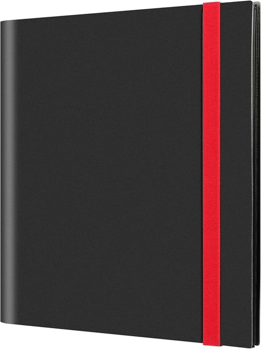 GEAoffice Card Binder, 12 Pockets Trading Card Album Folder Holder, 624 Side Loading Pockets Card Collection Binder for Yugioh, MTG, TCG, Sports & Games Cards, Black