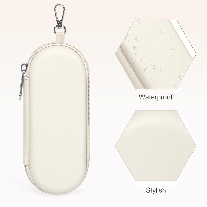 Double Eyeglasses Case, Dual Glasses Sunglasses Organizer with Zipper Closure, Eyewear Storage Box for Men Women Travel