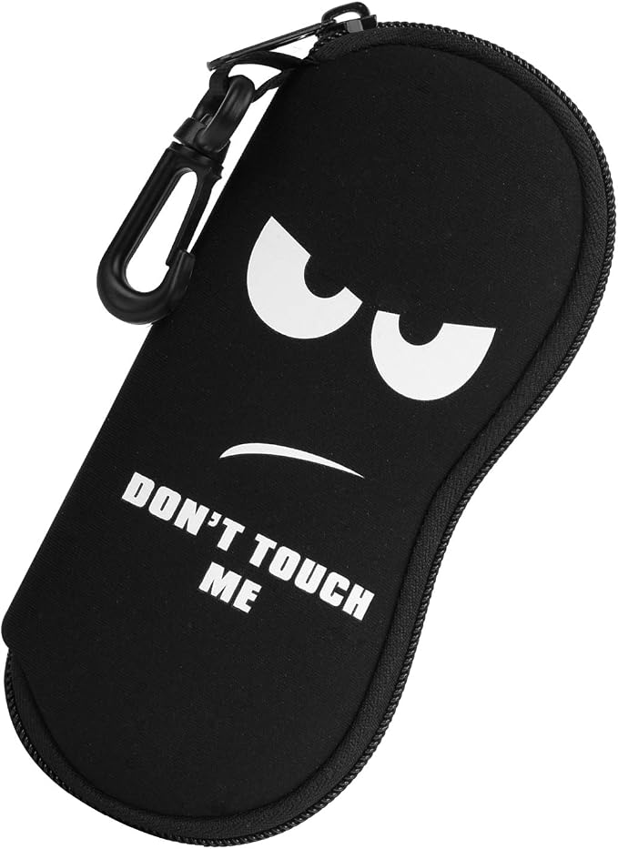 MoKo Sunglasses Soft Case Ultra Light Neoprene Zipper Eyeglass Case for Men Women