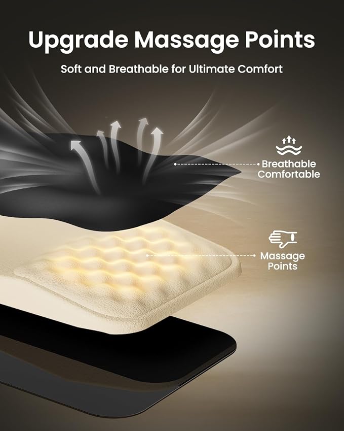 ProtoArc MP50 Ergonomic Mouse Pad with Wrist Rest, PU Leather, Black | 8° slope & massage points, soft memory foam, Large 12x8 Inches, Non-slip base. Relieves wrist strain for office & home