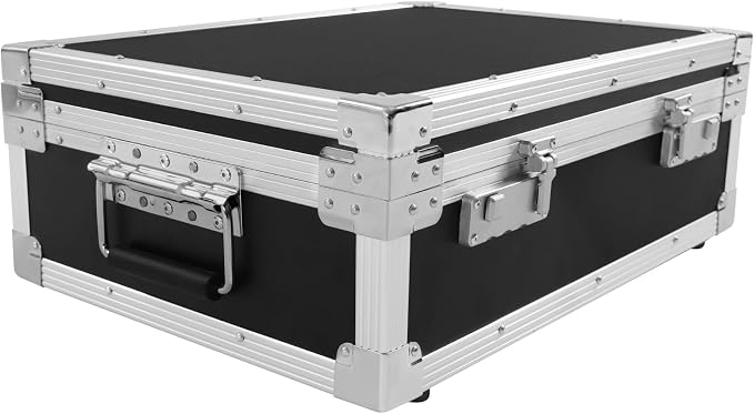 Document Organizer with Lock Fireproof Safe Box with Bilateral Code Lock Chest Safe with Carrying Handle to Secure Money Jewelry Documents (Black)
