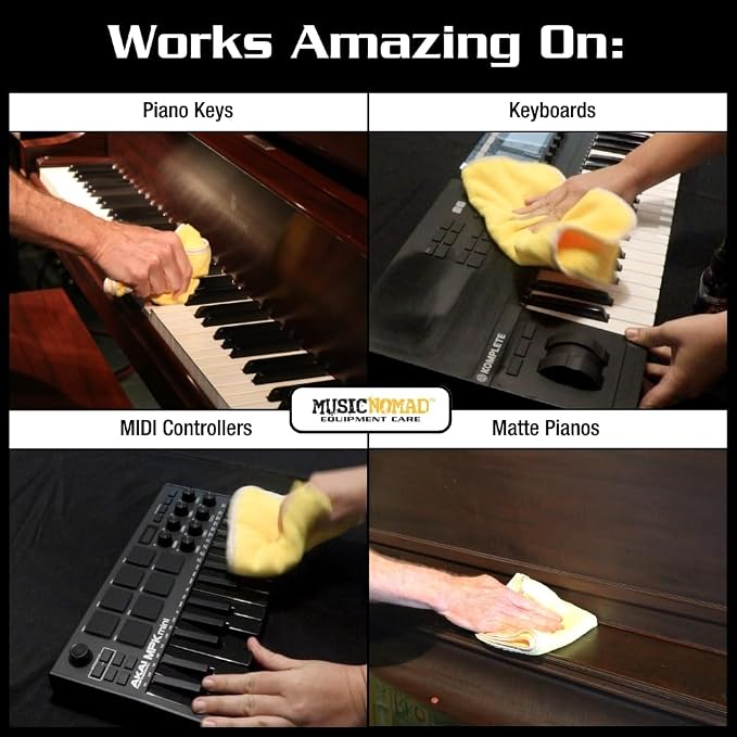 MusicNomad MN131 All Purpose Key ONE Cleaner, for Keyboards, MIDI Keyboard Controllers, Keys, Digital Pianos & Matte Pianos, 4 oz