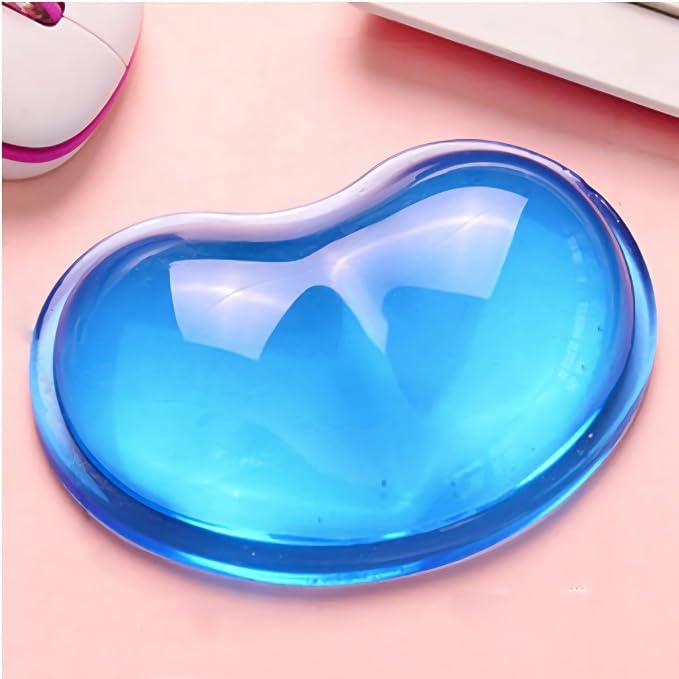 Ergonomic Gel Wrist Rest for Mouse, Computer Mouse Wrist Support for Arm Pain Relief, Heart-Shaped Cute Hand Wrist Cushion for Home and Office Working Gaming Anti-Fatigu