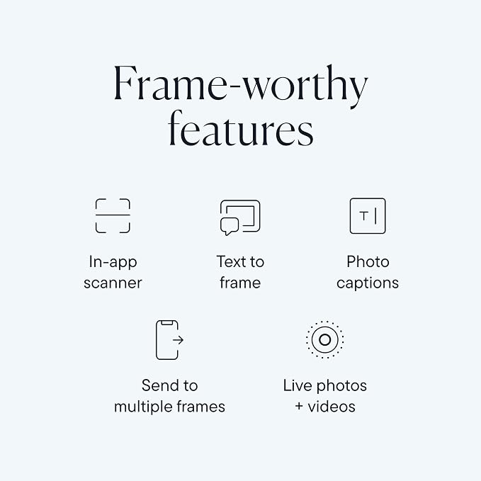 Aura 12" HD WiFi Digital Picture Frame – Free Unlimited Cloud Storage – Send Photos from Phone – No Subscription – Auto On/Off – Gift for Parents & Grandparents (Black Mat, 12")