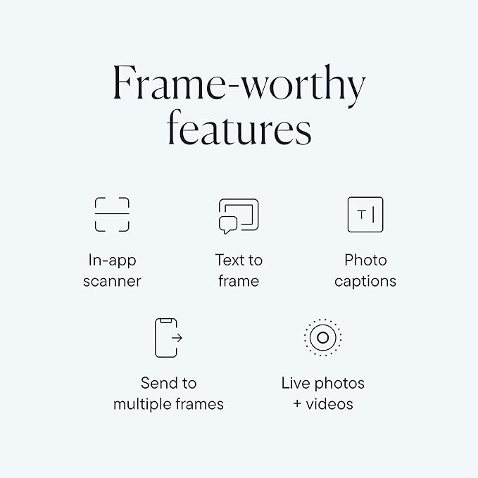 Aura 15" HD WiFi Digital Picture Frame – Free Unlimited Cloud Storage – Send Photos from Phone – No Subscription – Auto On/Off – Gift for Parents & Grandparents (Black Mat, 15")