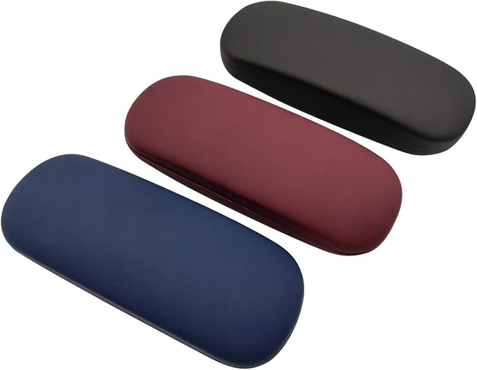 HSYMQ 3Pack Unisex Hard Shell Eyeglasses Protector Cases, Protective Case For Glasses