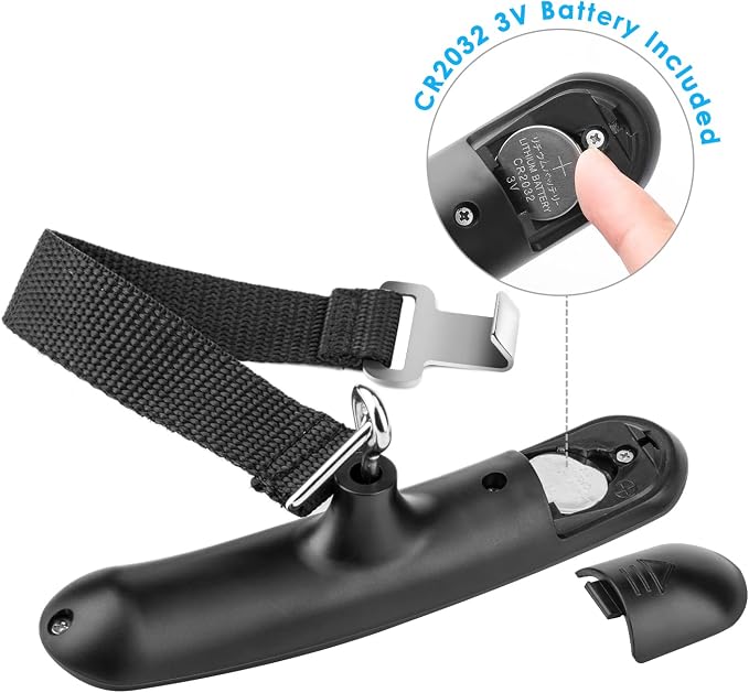 Digital Luggage Scale Vacation Travel Essentials Accessories Gifts for Traveler Portable Suitcase Handheld Weight Scale 110 lbs Hanging Baggage Travel Must Haves