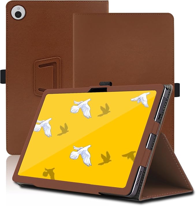 Case for Wacom MovinkPad 11 11.45 inch, Wacom MovinkPad 11 Tablet Case, Folding Stand Protective Cover with Pencil Holder and Wrist Strap, Full Protection. (Brown)