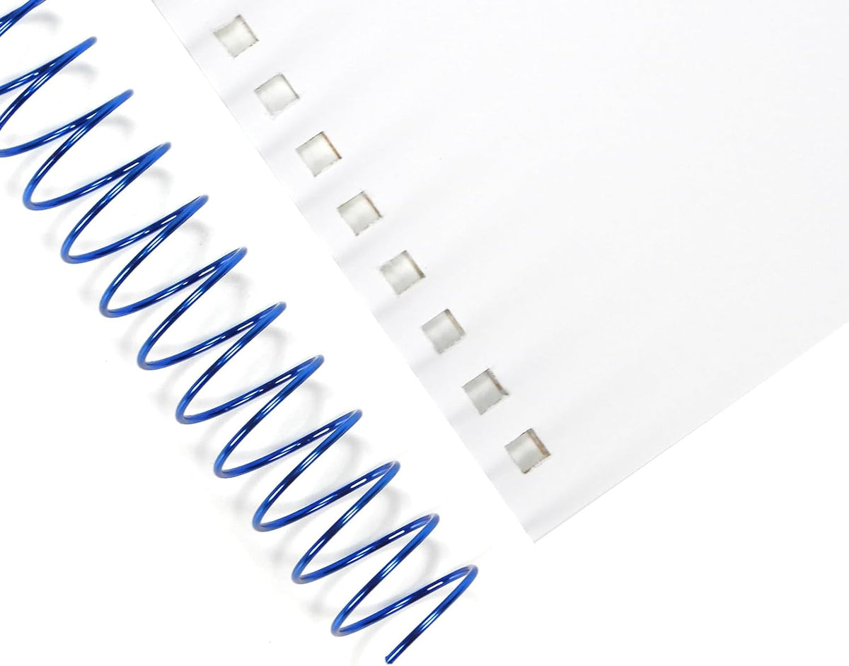 RAYSON 7.9mm Spiral Wire Coil Binding, 3:1 Pitch, 5/16" Metal Coils Spiral Binding 40 Sheets Capacity, Multicolor & Pack of 100