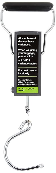 Travelon Stop and Lock Luggage Scale with Tape Measure