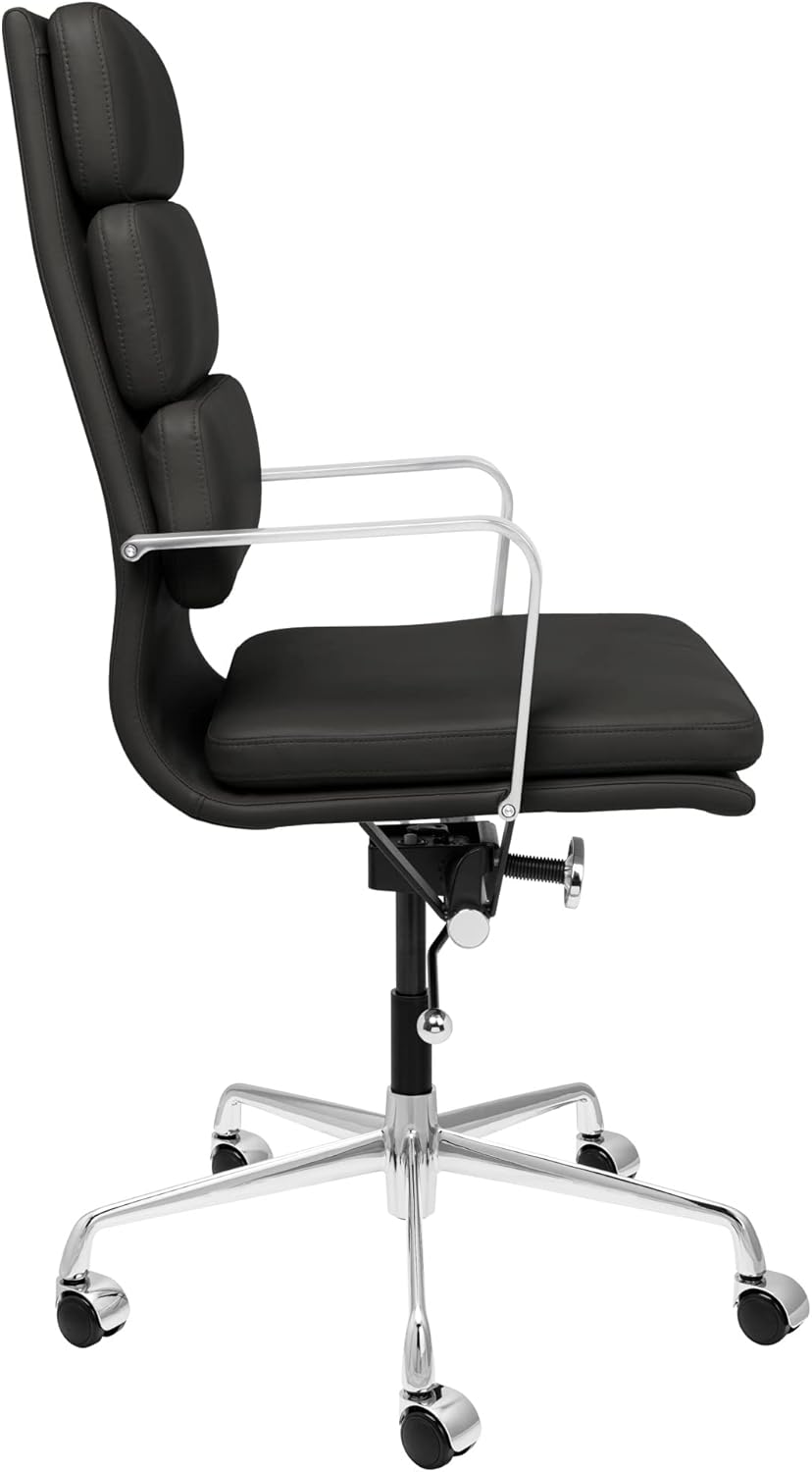 Laura Davidson Furniture SOHO II Tall Back Padded Management Chair (Black)