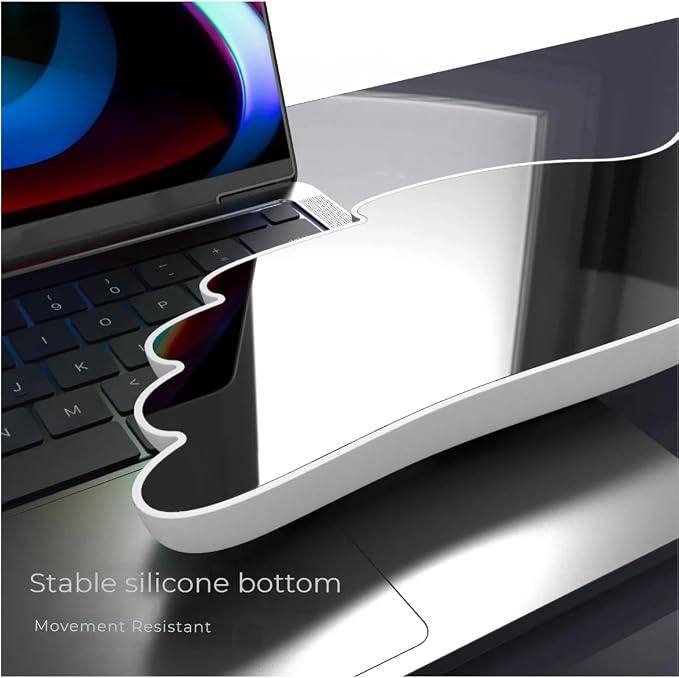 Angel Wing Wrist Rest Ergonomic Memory Foam Wrist Rest for Computer Keyboard Mouse Set with Cup Mat, Cute Gaming Keyboard Cushion Hand Support PU Leather Surface Anti-Slip Waterproof（White）