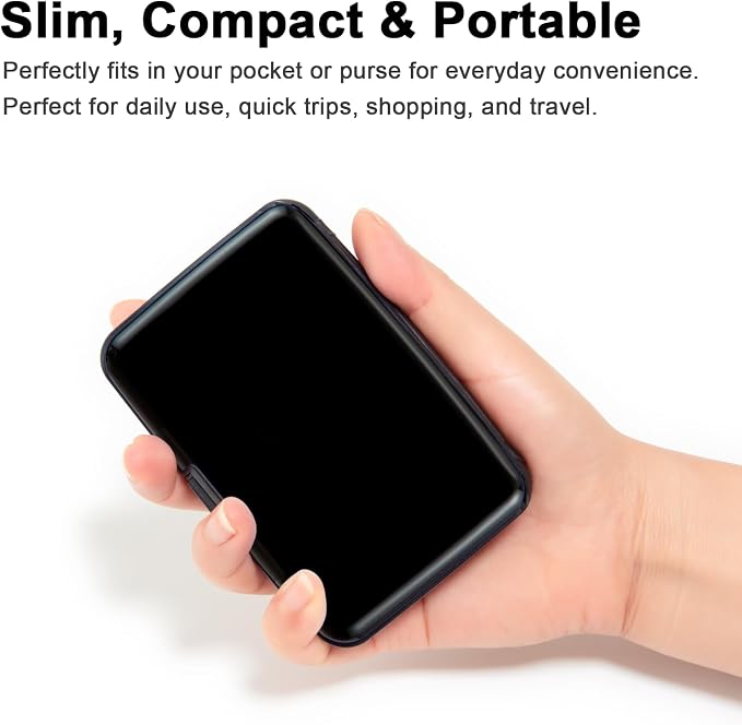 Credit Card Holder Small RFID Blocking Wallet Business Metal Slim Mini Aluminum Hard Case for Women Men