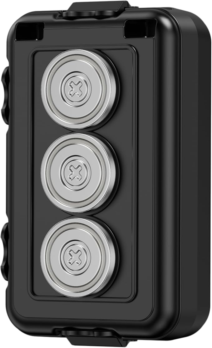 Magnetic Key Box, Hide A Key Holder, Under Car Magnetic Key Storage, Waterproof Hidden Key Box for Outside, Car Key Hider Magnet for Vehicles Travel (MM1 Regular)