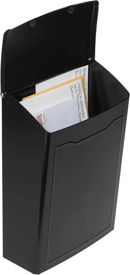 Architectural Mailboxes 2681B Black Marina Wall Mount Mailbox, Small (Pack of 10)