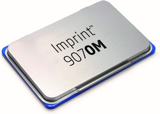 Trodat Imprint 9070M Metal Stamp Pad, 1-7/8" x 2-3/4", Blue