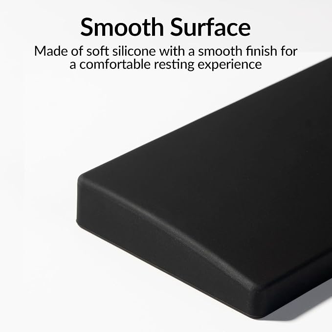 Ergonomic Silicone Wrist Rest for Keychron K4 Pro / K4 Max / Q5 / V5 / V5 Max,15.37" Honeycomb Non-Slip Palm Rest, 96% Full-Sized Mechanical Keyboards Support with Typing Pain Relief