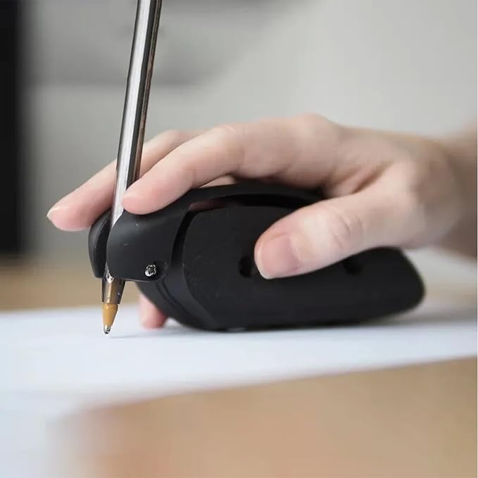 Pen Grips for Adults with Arthritis,Pen Grips for Adults with Arthritis,Assistive Writing and Drawing Device,Writing Aids Pen Holder for Essential Tremors, Weak Hand and Low Grip Strength(Black)
