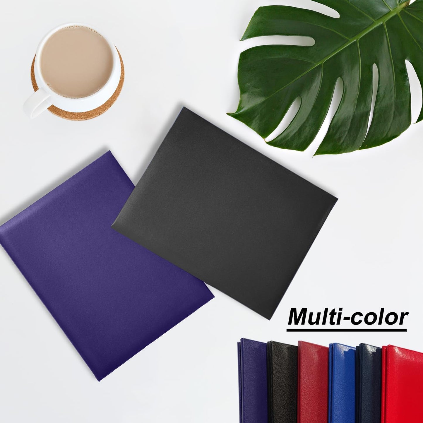 Certificate Holders 8.5"x11" Graduation Diploma Cover Document Leather Folders,Black-20 Pack