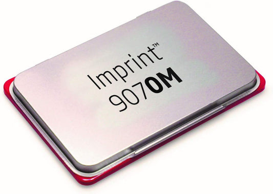 Trodat Imprint 9070M Metal Stamp Pad, 1-7/8" x 2-3/4", Red