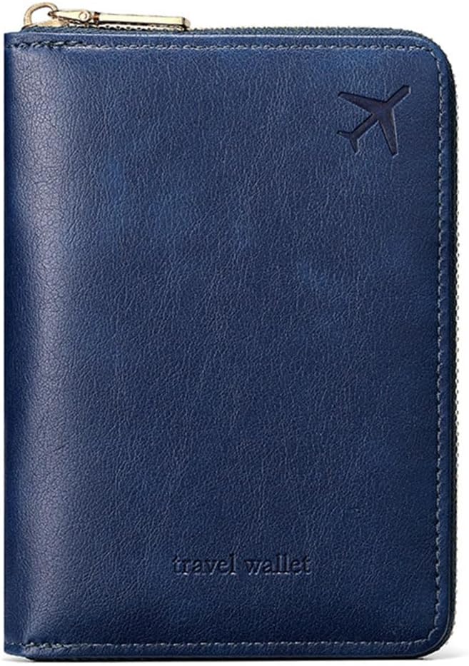 Passport Holder for Travel Women and Men RFID Passport Holder with Zipper Passport Case Passport cover Passport Wallet Travel Essentials and Accessories