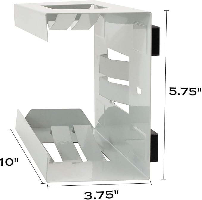 Magnetic Glove Holder,Glove Box Holder,Glove Dispenser,Durable Coated Steel,Space Saving Design for Work,Shop, Garage,Medical Office,Laundry Room,Kitchen,Hospital,Fridge,Wall Mount (White)