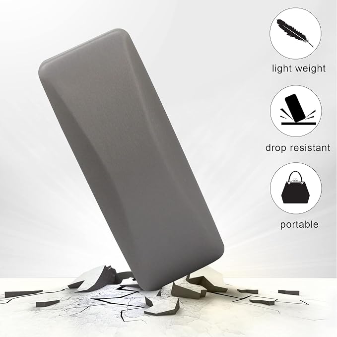 SMARTTOP Hard Shell Eyeglass Case- Glass Case With Cleaning Cloth, Glasses Case hard shell for men women